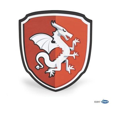 Papo, tarcza rycerska ze smokiem