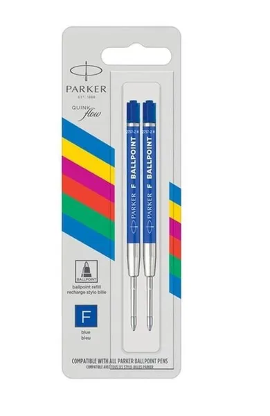 Parker, wkład do długopisu, 0.5, niebieski, 2 szt.