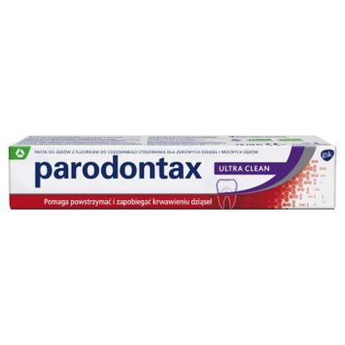 Parodontax, Ultra Clean, pasta do zębów z fluorem na krwawiące dziąsła, 75 ml