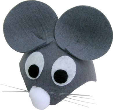 Party Tino, szara myszka, czapka z oczami