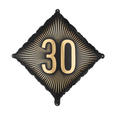 PartyDeco, balon foliowy, 30, 46-46 cm