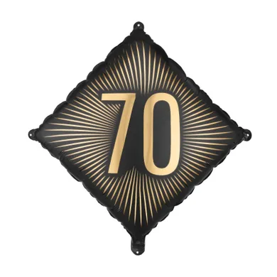 PartyDeco, balon foliowy, 70, 46-46 cm