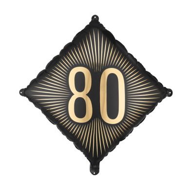 PartyDeco, balon foliowy, 80, 46-46 cm