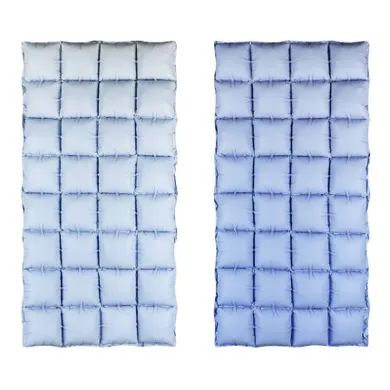 PartyDeco, balon foliowy, kurtyna, niebieskie ombre, 72-143 cm