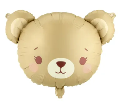 PartyDeco, balon foliowy, miś, 56-40 cm