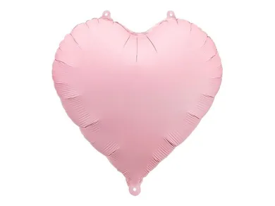 Partydeco, balon foliowy, Serce, różowy, 45 cm