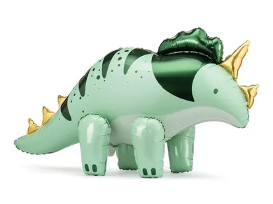 PartyDeco, balon foliowy, Triceratops zielony 101-60,5 cm