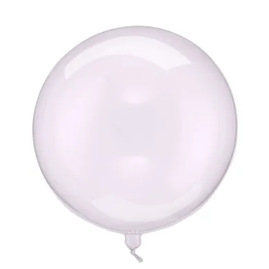 PartyDeco, balon kula, transparentny fiolet, 40 cm