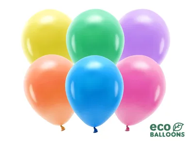 PartyDeco, balony Eco 26 cm pastelowe, mix, 10 szt.