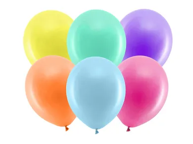 PartyDeco, balony Rainbow 30 cm, pastelowe, mix, 10 szt.