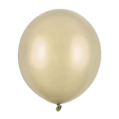 PartyDeco, balony strong, metallic cold gold, 43 cm, 25 szt.