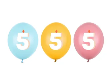 PartyDeco, balony, wzór 5, 30 cm, 50 szt.