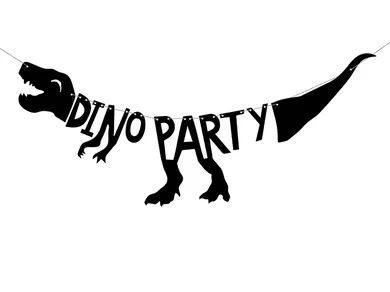 PartyDeco, baner Dinozaury, Dino Party, 20-90 cm