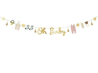 PartyDeco, baner, oh baby, 2,5m