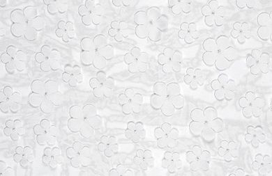 PartyDeco, bieżnik, Kwiaty, biały, 26-500 cm