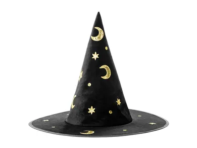 PartyDeco, czapka Wiedźmy, czarny, 1 szt.