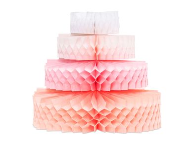 PartyDeco, dekoracja bibułowa, tort, 23 cm