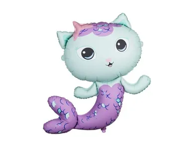 PartyDeco, Koci Domek Gabi, balon foliowy, syrenkotka, 80-82 cm