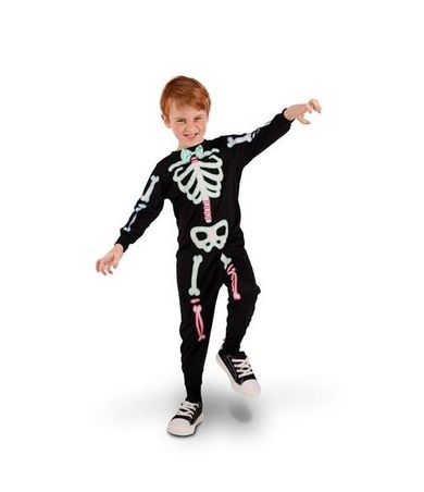 Partydeco, Kościotrup, strój dla dzieci, rozmiar 116-128