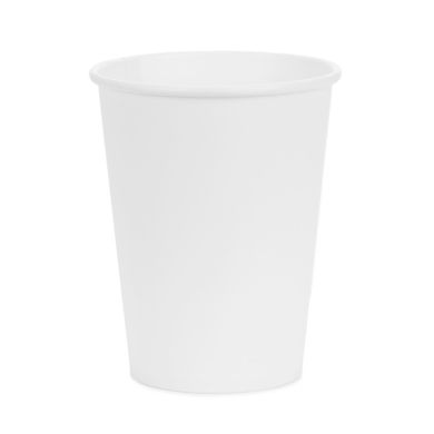 PartyDeco, kubeczki papierowe, biały, 250 ml, 6 szt.