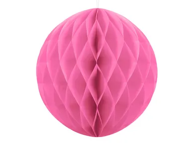 PartyDeco, kula bibułowa, różowy, 20 cm