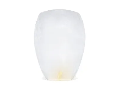 PartyDeco, lampion latający, biały, 37-53-95 cm