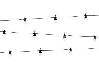 PartyDeco, lampki dekoracyjne LED, czarny, 5m