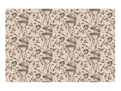 PartyDeco, obrus papierowy, grill, 180-120 cm