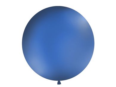 PartyDeco, olbrzymi okrągły balon, granatowy, 1 m