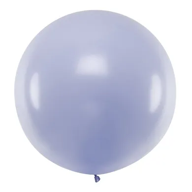 PartyDeco, olbrzymi okrągły balon, pastel, light lilac, 1 m