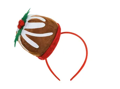 PartyDeco, opaska na głowę, babeczka świąteczna z jemiołą, 19-19 cm