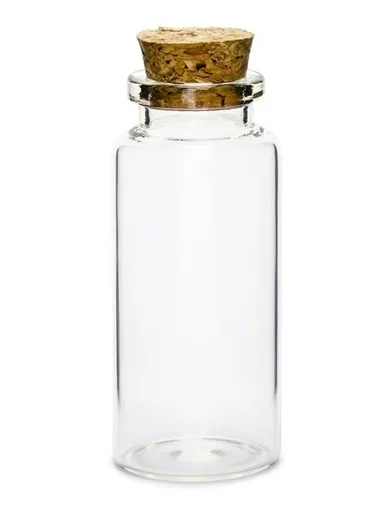 PartyDeco, ozdobne pudełeczka, w kształcie buteleczki szklanej z korkiem, 12 szt.