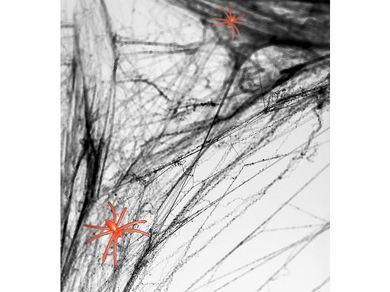 PartyDeco, pajęczyna Halloween, czarny, 60 g