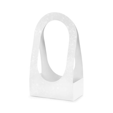 PartyDeco, pudełko na kwiaty flowerbox, białe, 21,6-11,7-38,5 cm