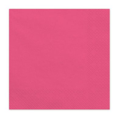 PartyDeco, serwetki papierowe, ciemny różowy, 33-33 cm, 20 szt.