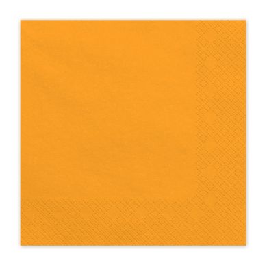 PartyDeco, serwetki papierowe, jasny pomarańczowy, 33-33 cm, 20 szt.
