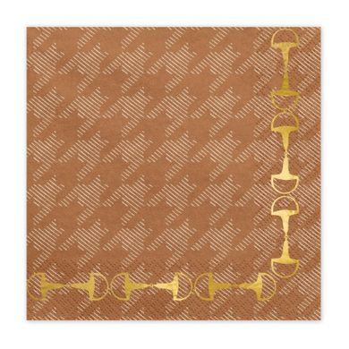 PartyDeco, serwetki papierowe, strzemiona, 33-33 cm, 12 szt.