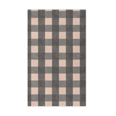 PartyDeco, serwetki papierowe w kratę, 33-40 cm, 20 szt.