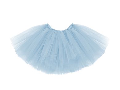 PartyDeco, spódniczka baletowa tutu, błękit, 60-30 cm