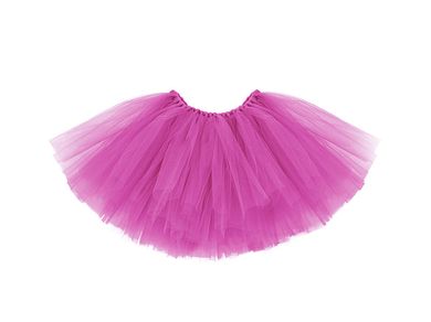 PartyDeco, spódniczka baletowa tutu, głęboki róż, 50-25 cm