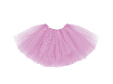 PartyDeco, spódniczka baletowa tutu, jasny róż, 50-25 cm