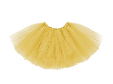PartyDeco, spódniczka baletowa tutu, żółty, 60-30 cm