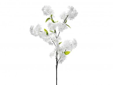 PartyDeco, sztuczny kwiat, kwitnąca wiśnia, biały, 97 cm, 1 szt.