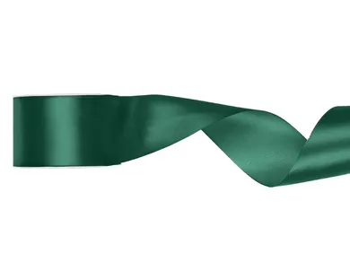PartyDeco, tasiemka satynowa, butelkowa zieleń, 50 mm/25m
