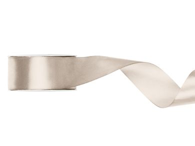 PartyDeco, tasiemka satynowa, złamana biel, 38 mm/25m