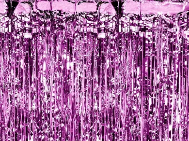 PartyDeco, zasłona dekoracyjna, kurtyna party, purpurowy, 90-250 cm
