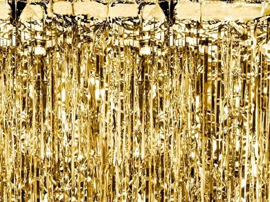 PartyDeco, zasłona dekoracyjna, kurtyna party, złoty, 90-250 cm