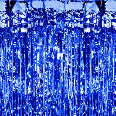 PartyPal, kurtyna dekoracyjna, niebieska, 100-250 cm