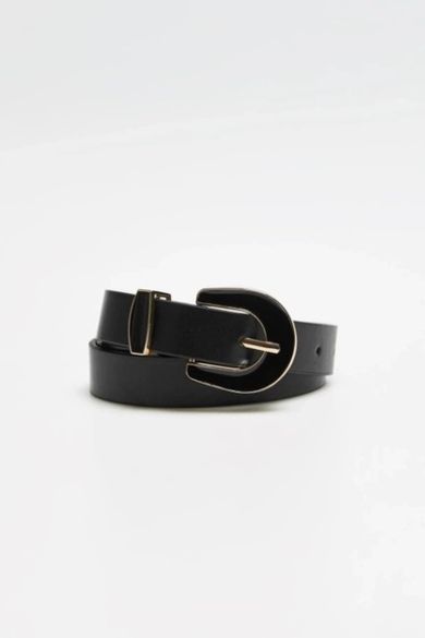 Pasek damski, czarny, Moodo