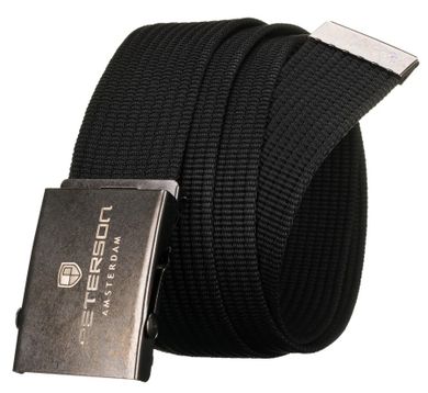 Pasek męski, czarny, Peterson